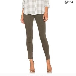 Hudson Jeans. Nico Midrise Super Skinny in Trooper Green